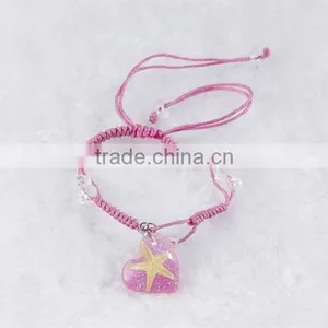 Latest Design Heart Shape Starfish Resin Bracelet Bangle thumbnail-2