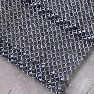 Metal Decorative Lock Crimped Stainless Woven Wire Mesh For Interior Design thumbnail-5
