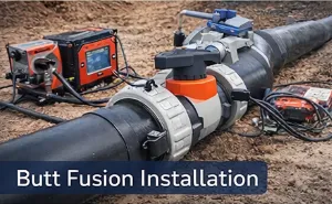PE100 Diaphragm Valve EcoFIT Butt Fusion Electrofusion SDR11 for Water Pipeline thumbnail-3