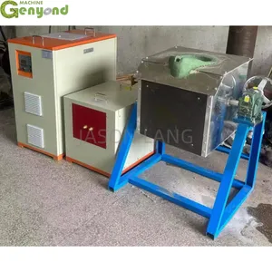Shanghai Factory 500kg Intermediate Frequency Aluminium Scrap Steel Copper Melting Furnace thumbnail-1