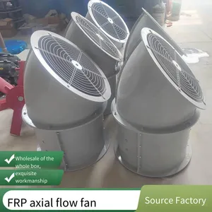 Frp Fiberglass Low-noise Axial Flow Exhaust Fan, Wall-mounted, Side Wall Ventilator, Anti-corrosion Material thumbnail-2