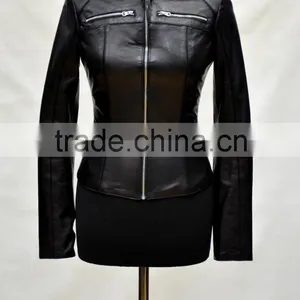 European Fashion Style Leather Jacket for Women thumbnail-1