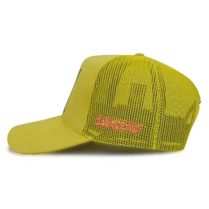 Faux Suede Trucker Hat Custom Logo Trucker Hats Suede Trucker Hat thumbnail-4