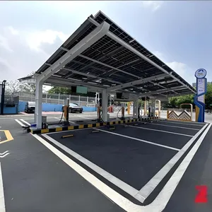 OEM Custom Solar Carport Steel Structure Manufacturer for Global Projects thumbnail-1