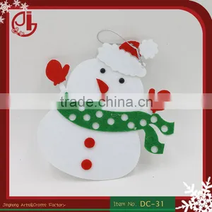 Felt Fabric Snowman Design Christmas Tree Decoration Natal Adornos Navidad thumbnail-1