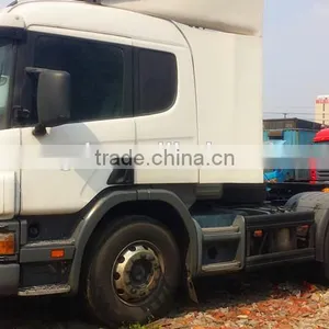 Used Sweden Made Scania Tractor Head P380 10 Wheels Scania Tractor Heads P380 Volvo FM12 Head thumbnail-1