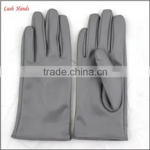 2016 Ladies Spring Fashion Grey All Kinds of Leather Hand Gloves With Ring thumbnail-6