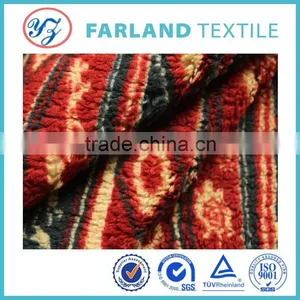 Fabric Factory Direct Sale Printed Sherpa Fleece Fabric for Winter Clothing thumbnail-3