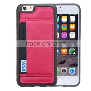 New Design PC TPU PU Moblile Phone Case, Mobile Phone Back Cover, With Card Slot Phone Holder thumbnail-6
