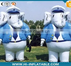 HOT!!! HOT!!! Customized Inflatable Advertising Elephant Cartoons/ Inflatable Walking Moving Cartoon for Sale thumbnail-1