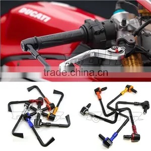 BJ-LG-002 Universal 7/8" 22mm Silver CNC Proguard System Aprilia Lever Guard Rsv4 thumbnail-1