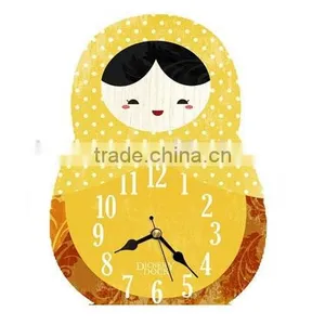 New Design Tumbler Style Wooden Wall Clock for Home Deco thumbnail-3