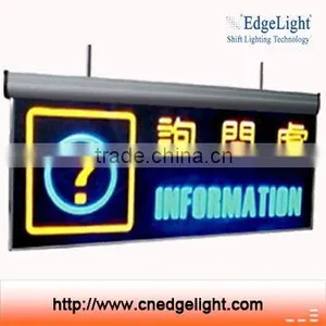 Led Light Box Logo Sign Double Sides Visible Display Board, Hanging Advertising Lightbox Frame Sign Light Box thumbnail-3