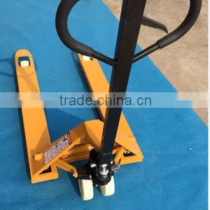 Small Mini Warehouse Equipment 2-3Ton Hand Hydraulic Pallet Truck With Nylon/PU Wheels for Sale thumbnail-3