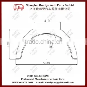 High Quality Plastic Mudguard Fender For Truck Trailer 033461AR thumbnail-3