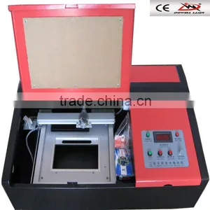 Dowell CO2 Stamp Laser Engraving Cutting Machine/Mini Portable Rubber Wood Stamp 40w Laser Engraver thumbnail-1