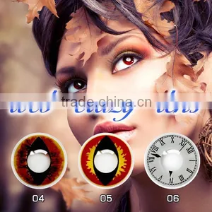 HOT 1 Year Korean Naruto Cosplay Sharingan Contact Lens Wholesale Halloween Crazy Color Contact Lenses thumbnail-6