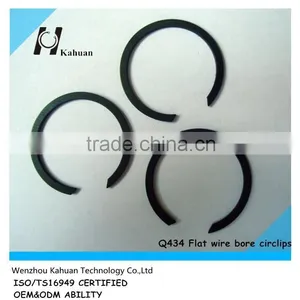 China Manufacturer Q434 65Mn Flat Wire Bore Circlips thumbnail-1
