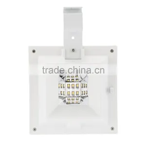 3W 6 LEDs Solar Powered Wall Mount Lamp Security Outdoor Light Dusk to Dawn Auto On/Off for Garden Door Street Yard Path White thumbnail-6
