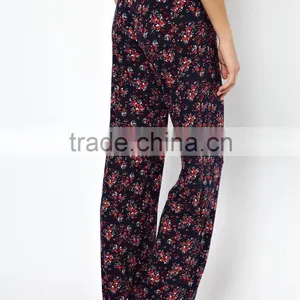 Rose Print Long Pajama Set thumbnail-2