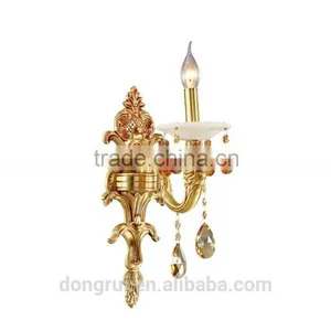 Europe Royal Style Classical Full Copper Baccarat Luxury Decorative Lighting Hotel Chandelier For Wall Light 265-2W thumbnail-4