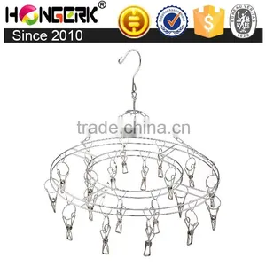 Round Shape Bathroom Metal Stainless Steel Towel Hanger With 20 Pegs Quality Choice thumbnail-1