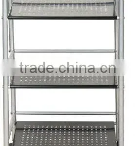 Easy Assembled 3 Tier Metal Storage Cart thumbnail-1