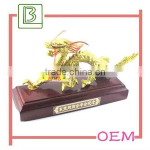 Gold China Dragon Trophy Cup Souvenir Decoration thumbnail-1