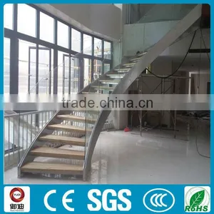 Curved Stainless Steel Beam Stairs thumbnail-4