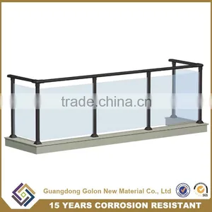 Top Grade Interior/exterior Stair Frameless Balcony Glass Railing for Building Fence Quality Choice thumbnail-5