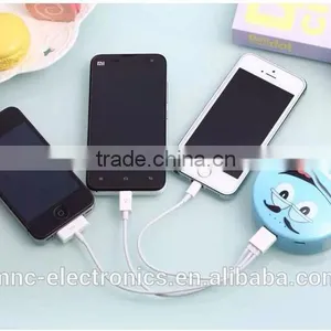 Promotion Gift Personalized Logo Printing Round Shape Smart Mobile Battery Pack Power Bank Charger With Micro Usb Charging Cable Supplier's Choice thumbnail-6