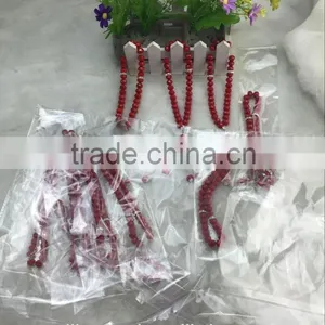 33 Pieces Beads 10mm Islamic Ruby Red Togther Prayer Beads Excellent Crystal Material thumbnail-5