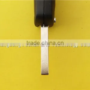 Car Key Opel Replacement Shell Flip Folding Remote Key Case for OPEL VAUXHALL Insignia Astra 2 Button HU100 Uncut Blade Quality Choice thumbnail-6