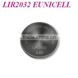 Wholesale LIR2032 3.6v Lithium Ion Rechargeable Battery LIR2032/Eunicell thumbnail-1