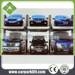 Two Level 2 Post Tilt Parking Lift/ Double Stack Parking System/ Hydraulic Car Park Lift thumbnail-2