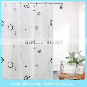OEM Colorful Printing Curtains, PEVA Flower Design Shower Curtains thumbnail-5