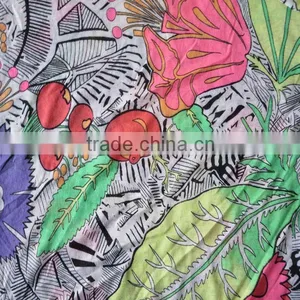 Polyester Knitted Single Jersey Fabric Printed Fabric for Garment thumbnail-1