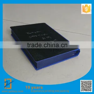 Custom Notebook, Leather Notebook, Black Blue Notebook, Free Shipping thumbnail-4