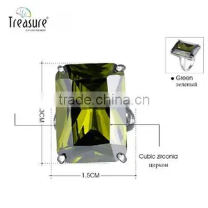 Gemstone Jewelry Body Crystal Jewelry 925 Silver Ring Zircon Ring China Factory thumbnail-4