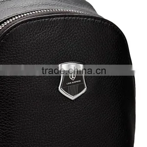 2016 Fashion Men Black Leather Single Strape Shoulder Bags Messenger Bags Dongguan thumbnail-6