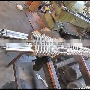 Conical Screws Extruder Twin Barrel and Screw for Plastic Machine thumbnail-5