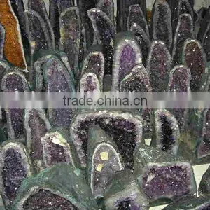 Natural Rock Amythest Geode thumbnail-1