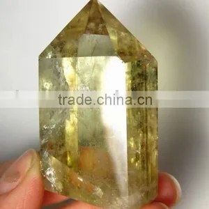 Natural Rock Citrine Crystal Quartz Point thumbnail-1