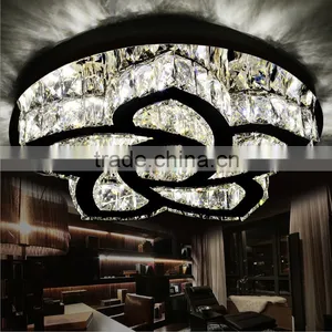 Flower Shaped 220V Crystal Ceiling Lamp Round Wholesale Ceiling Lamp thumbnail-2
