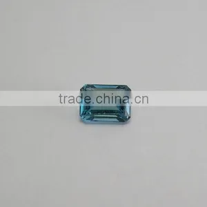 Blue Topaz Quartz Faceted Cut Loose Gemstone thumbnail-2