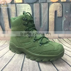 2016.high Quality Leather Low Ankle Green Military Boots thumbnail-1