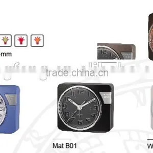 White Hand Size Sweep Touch Light Alarm Clock thumbnail-3