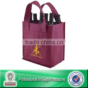 100% Recycled Non Woven 6 Bottle Shopping Bag thumbnail-6