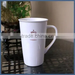 White Blank High Capacity Glossy 20oz Ceramic Porcelain Mug thumbnail-4