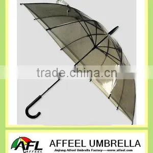 23"x8k Black Plastic Umbrella thumbnail-1